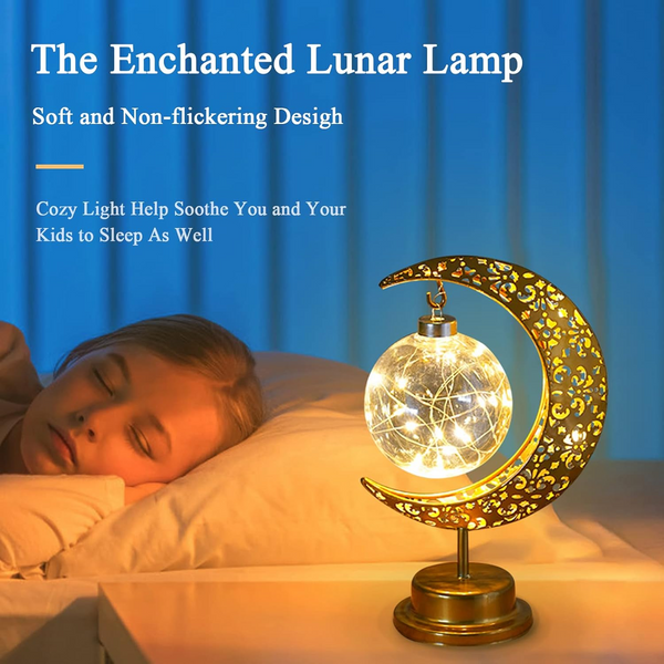 Afiyadecor - Crescent Moon Table Lamp