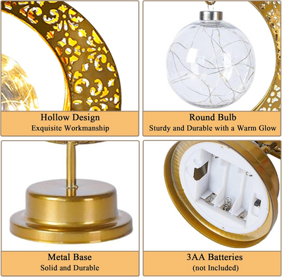 Afiyadecor - Crescent Moon Table Lamp