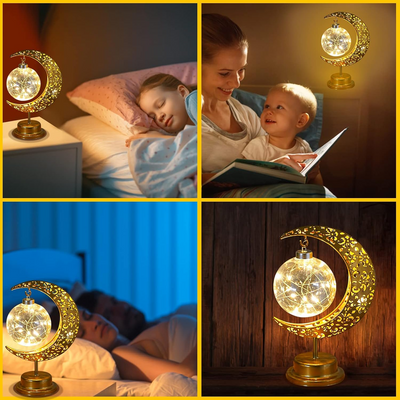 Afiyadecor - Crescent Moon Table Lamp