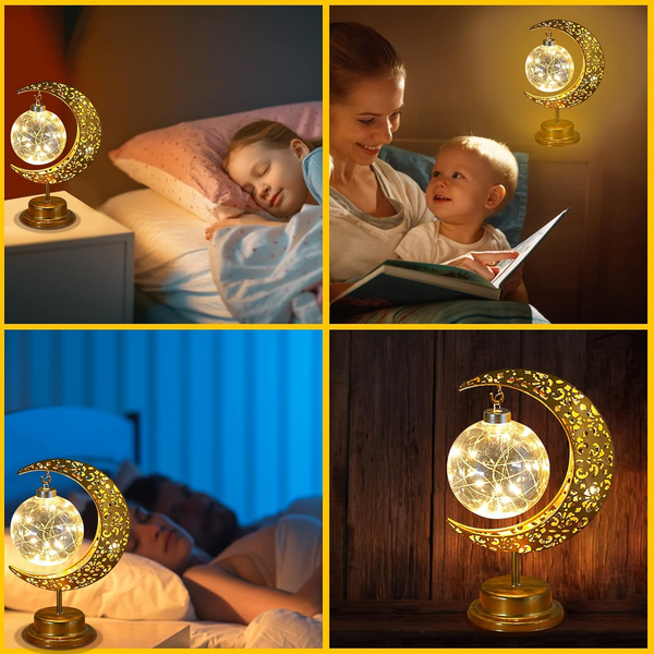Afiyadecor - Crescent Moon Table Lamp